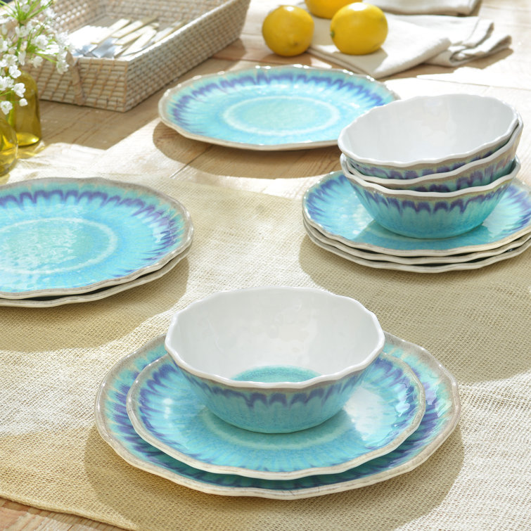 Turquoise melamine outlet dinnerware